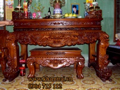 Bàn thờ đẹp bằng gỗ