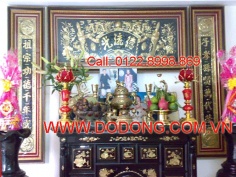 Câu đối bàn thờ gia tiên MS-02