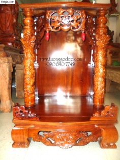 Bàn thờ Thần Tài – Ông Địa kích thước 60cm x Cao 88cm