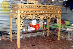 Án gian gỗ và bàn thờ gỗ -AG43