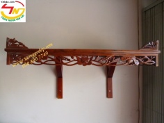 Bàn thờ Gia tiên-Phật chạm gỗ căm xe