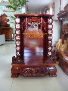 Bàn thờ Ông Địa và Thần Tài – Gỗ Xoan đào trụ cẩn