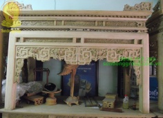 Bàn thờ tổ tiên gỗ tự nhiên đẹp