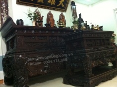 Bộ tủ thờ cao cấp bằng gỗ tự nhiên