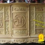 Tủ thờ Tam Đa bằng gỗ mít
