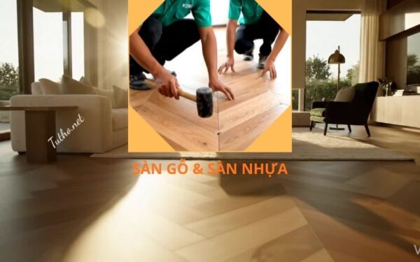 vật liệu sàn nhựa và sàn gỗ