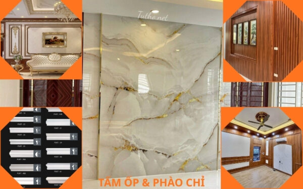 Vật liệu tấm ốp và phào chỉ