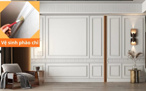 Vệ sinh phào chỉ