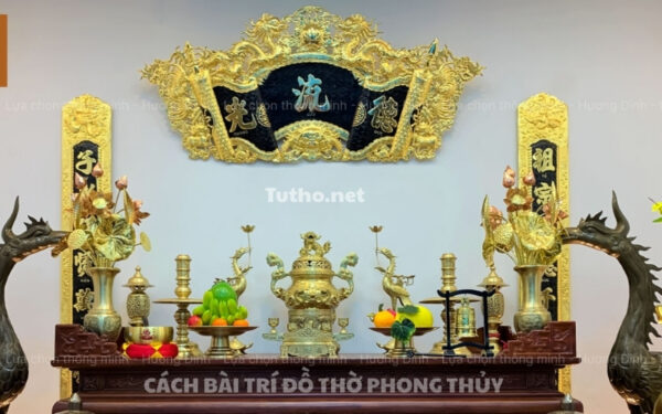 bài trí bàn thờ phong thủy